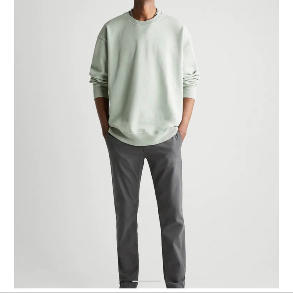 Zara Mens Anthracite Grey Chinos